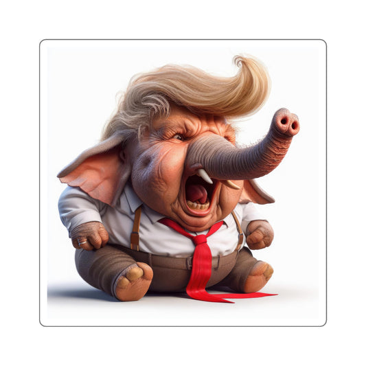 Angry Toddler Trump Fit Stickers