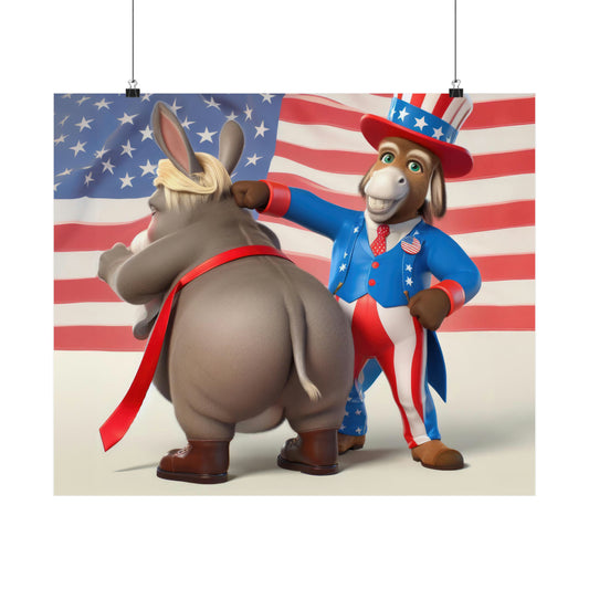 Patriotic Donkey Punch Poster
