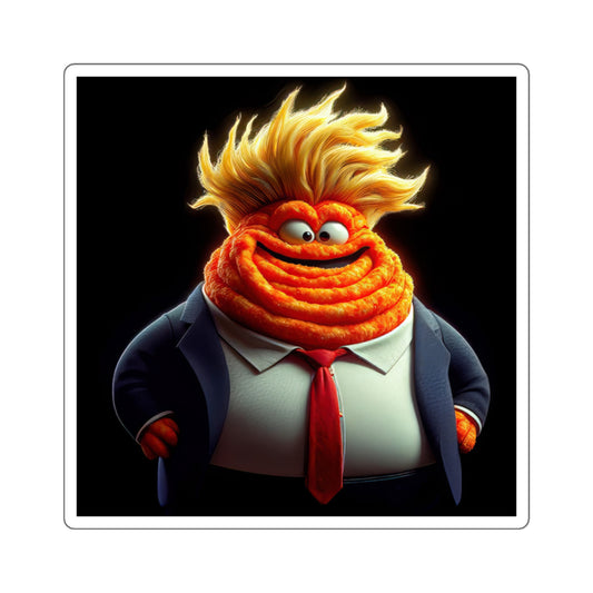 Cheeto-dusted cartoon villain 2 Stickers