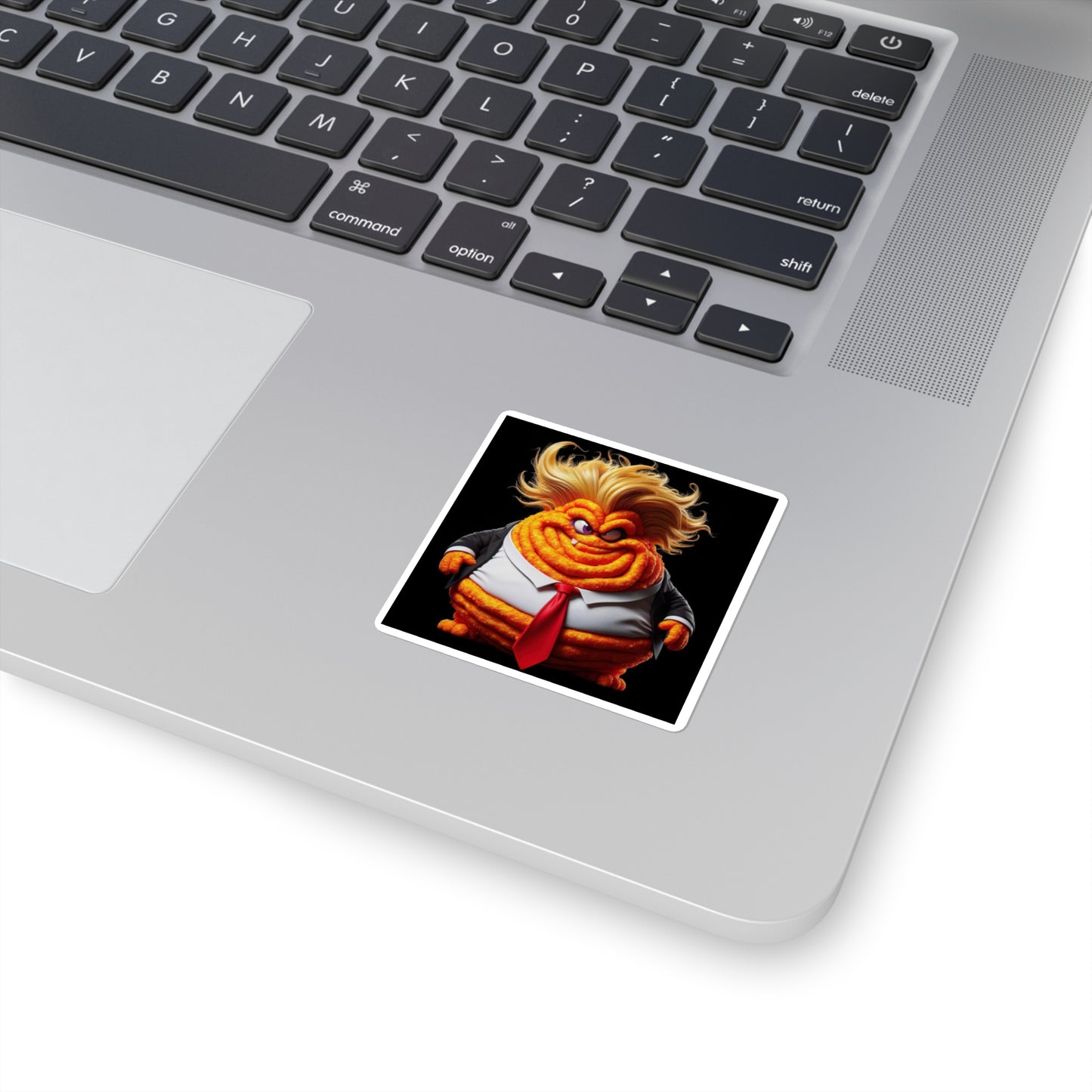 Cheeto-dusted cartoon villain Stickers