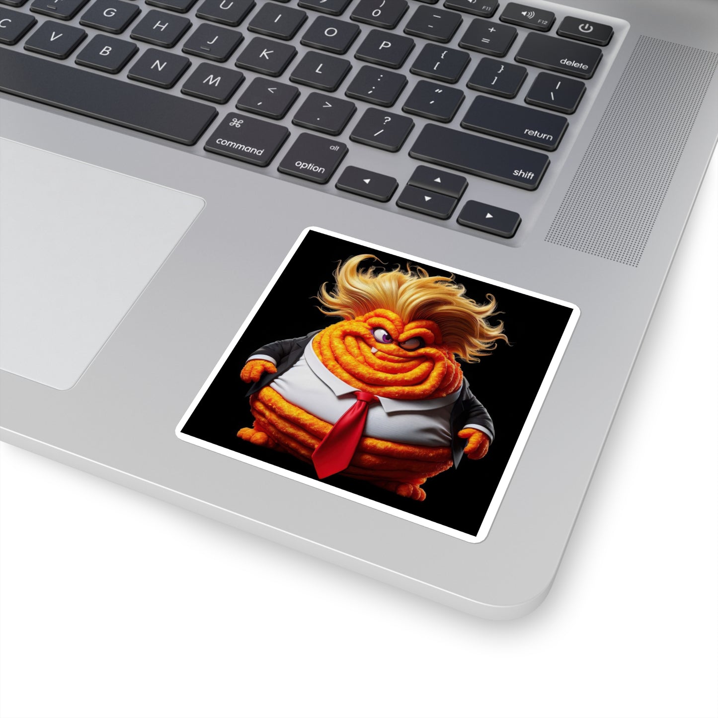 Cheeto-dusted cartoon villain Stickers