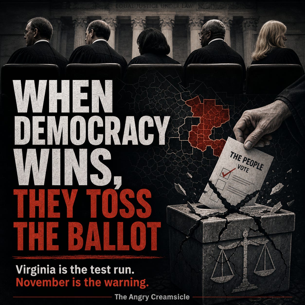 Illustrated cover for When Democracy Wins, They Toss the Ballot
